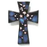 Kruisje Keramiek 15 X 11 Cm Donkerblauw