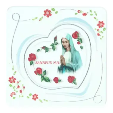 Cadre Banneux N.D. 12 x 12 cm