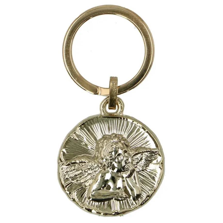 Porte-Clefs Ange Métal doré 35 mm