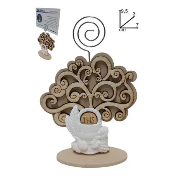 Souvenir de communion à poser - arbre de vie et symbole de la communion