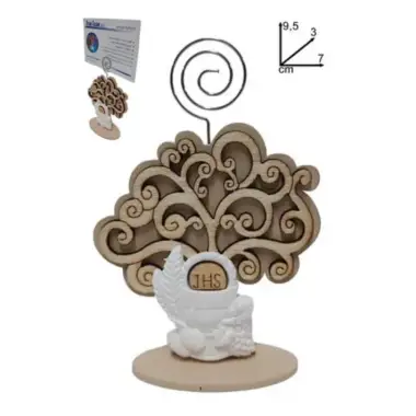 Souvenir de communion à poser - arbre de vie et symbole de la communion