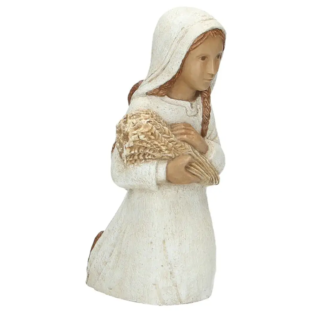 Bergère aux épis - 21,5 cm - blanche
