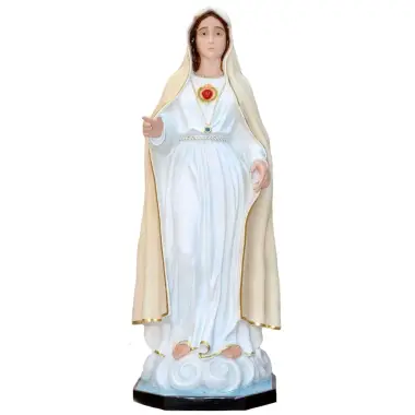 Statue apparition de Fatima 180 cm en fibre de verre