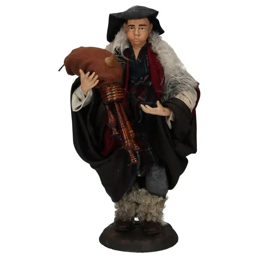 Neapolitan Santon 22 Cm Bagpipe Player From