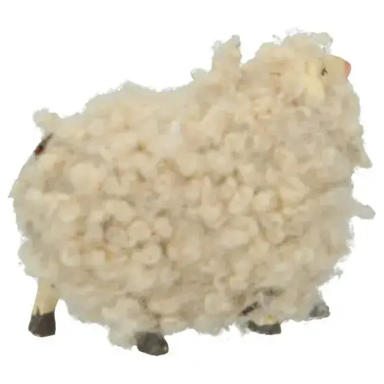 Neapolitan Santon 12 Cm Sheep standing with wool