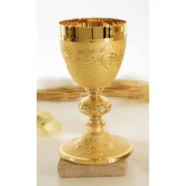 Chalice H 19 cm diam Ouv. 10 Cm Golden