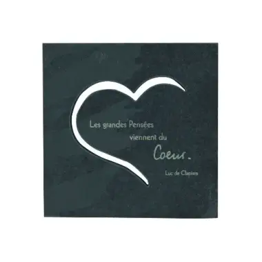 Ardoise 14.5 X 14.5 Cm Les Grandes Pensees...