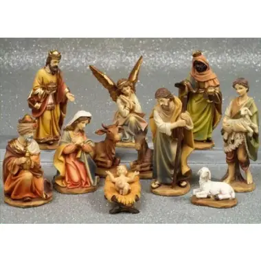 Kerstgroep van 11 figuren - 25 cm