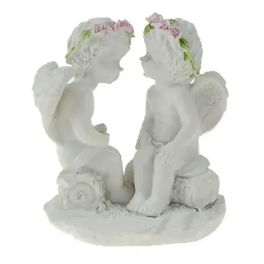 Engelpaar zittend - 9 cm