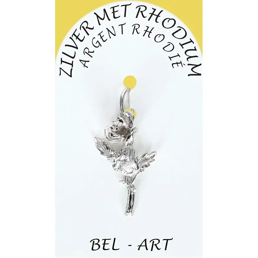 Médaille Argent Rhodié Ste Rita / Tige