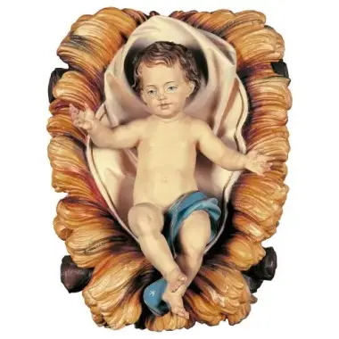 Infant Jesus Cradle 20 Cm Color