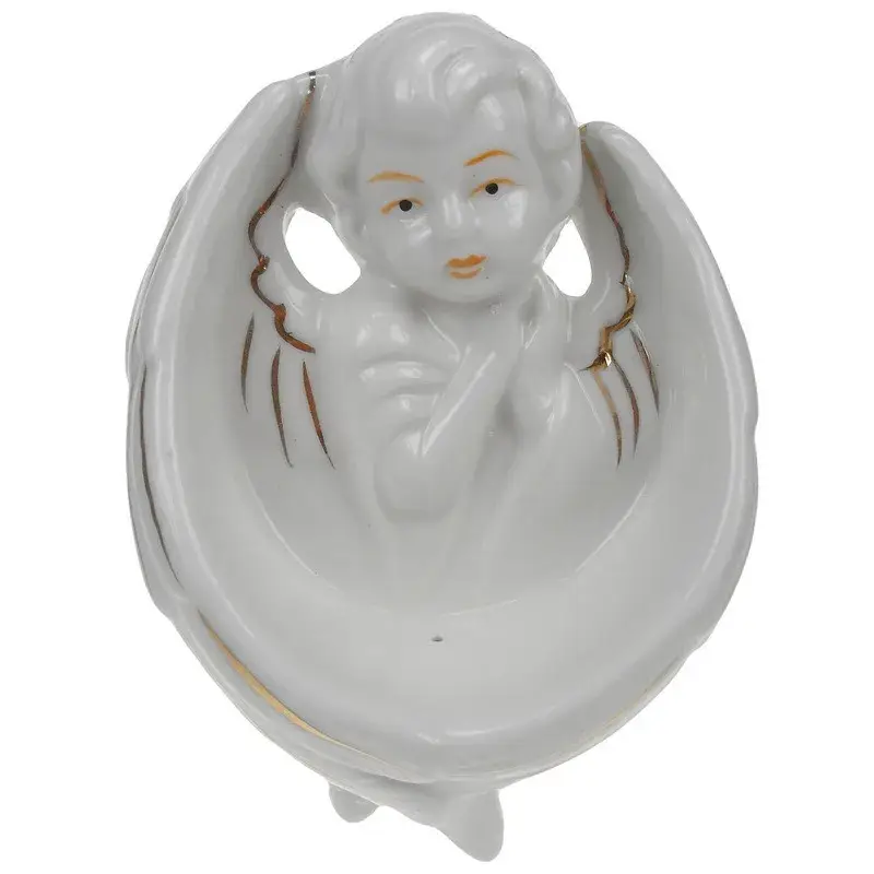 Bénitier - Ange - 11 X 8 cm - Porcelaine