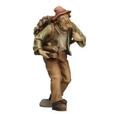 Berger/porte Bois pour personnages de crèche de 12 cm Couleur