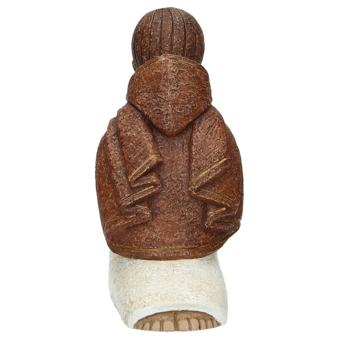 Berger de couleur blanche avec cape brune