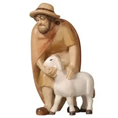 Berger + Mouton : crèche de Noël en bois Pema 12 cm