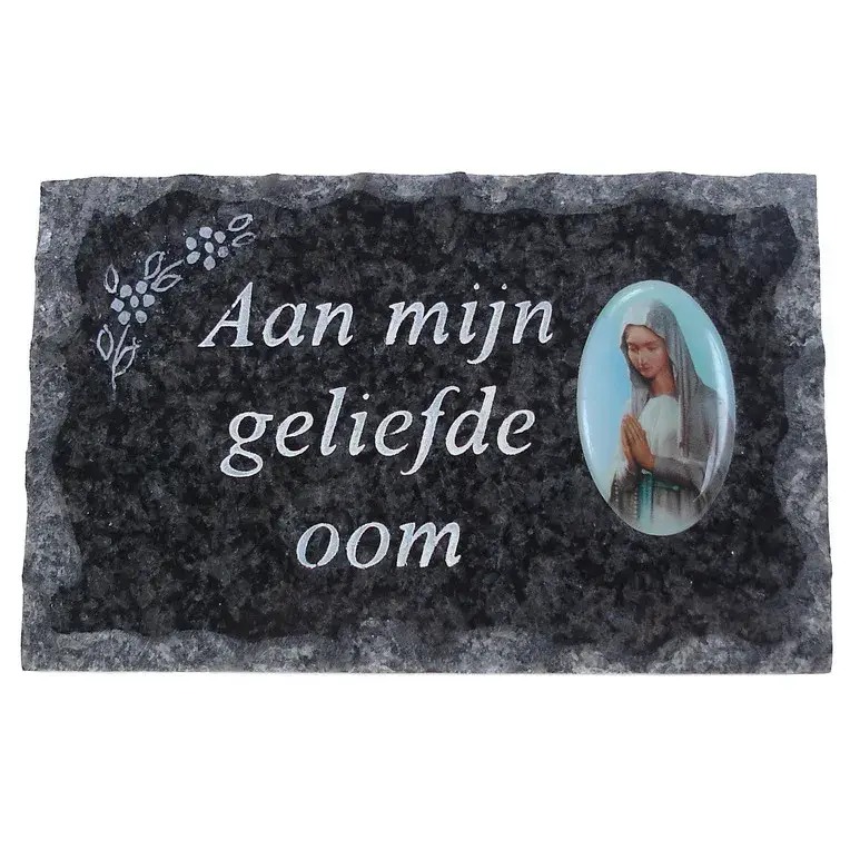 Plate of cemeteries Aan Mijn Oom geliefde 9x14