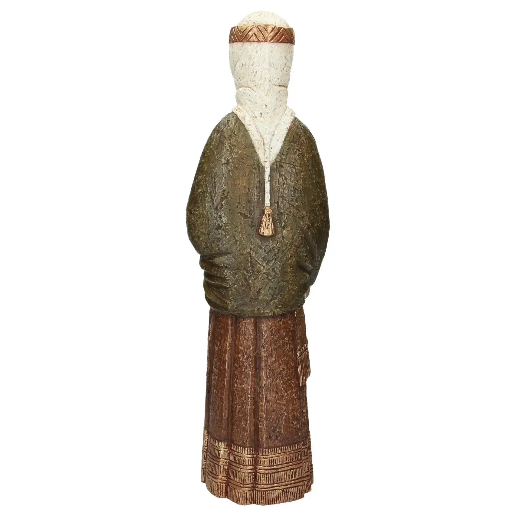 Mage Balthasar (debout) - 43 cm - brun vert