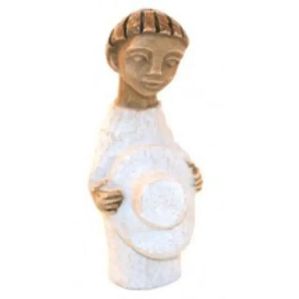 Berger au chapeau - 13 cm - Blanc