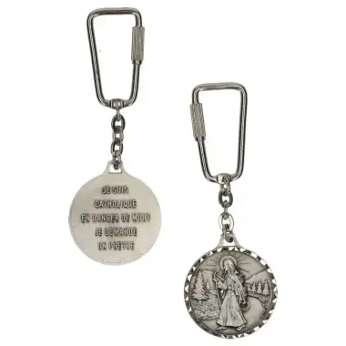 key ring Our Lady of Road / I'm Catholic ... 30 mm screw Ferm