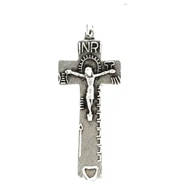 Croix - 50 X 23 mm - Métal Argenté