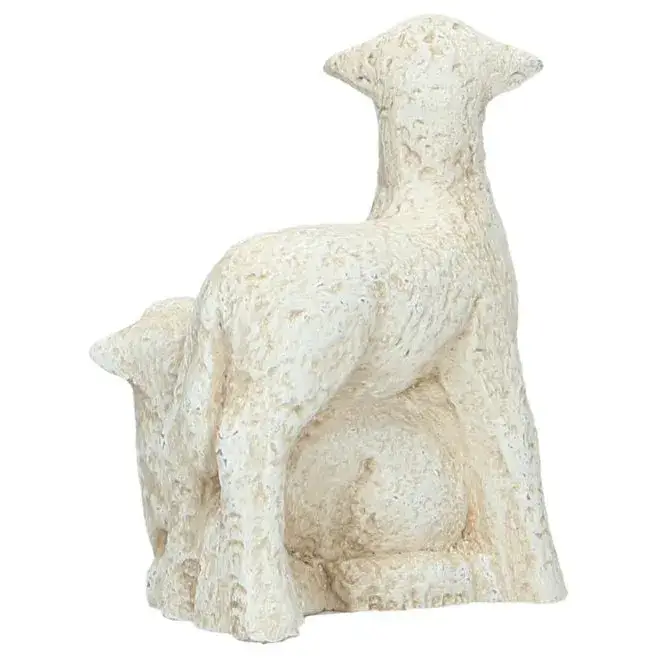 Brebis avec agneau - 11 cm - Blanc