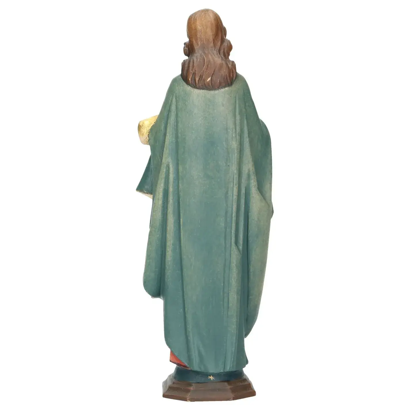 Bois sculpté Vierge et enfant - 20 cm polychrome