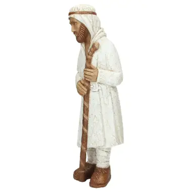 Berger debout - 44 cm - Blanc