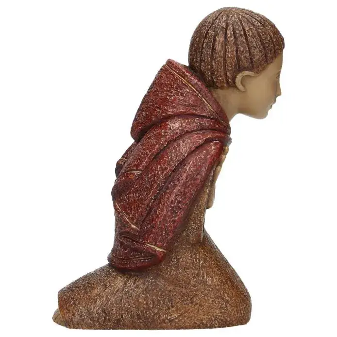 Berger ravi (à genoux) - 21 cm - ocre rouge