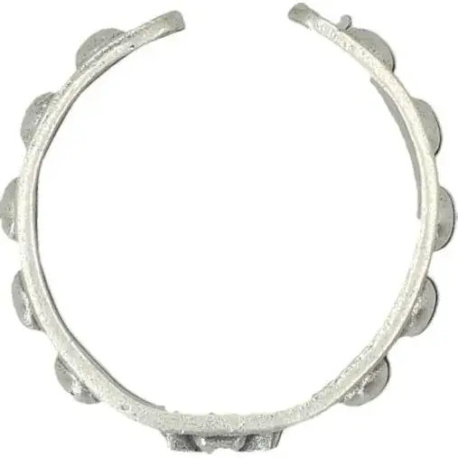 Bague-Dizainier Diam ajustable 15 mm Largeur 5 mm Métal Argenté