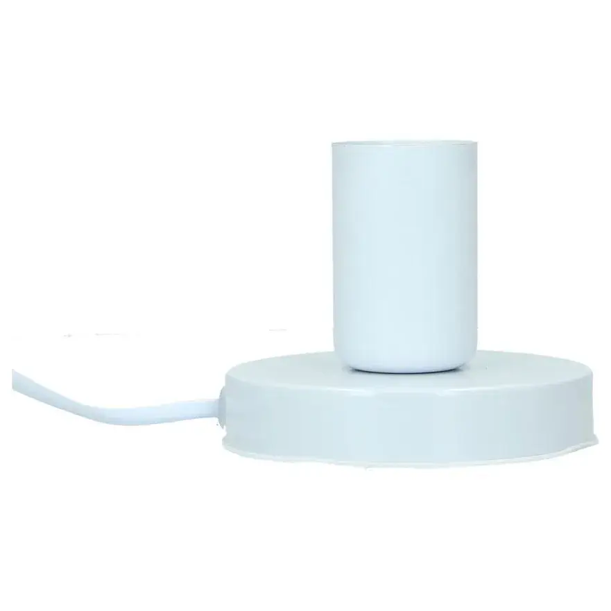 Socket in metal for cross lamp E27 - white