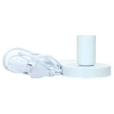 Socket in metal for cross lamp E27 - white