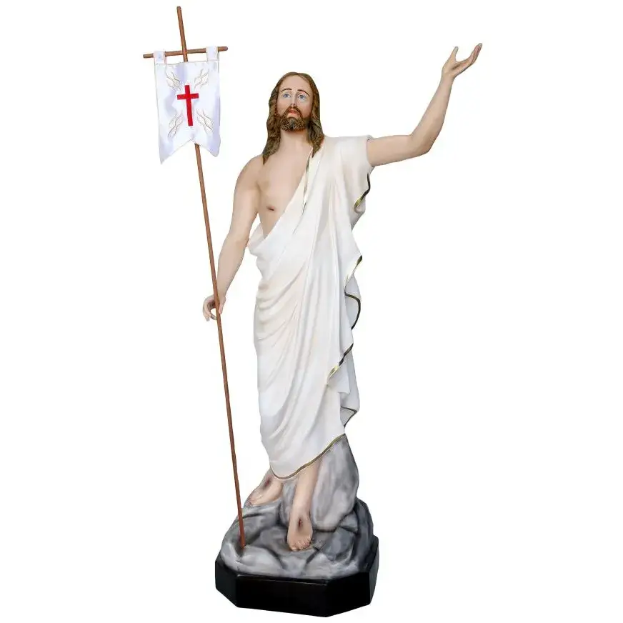 Statue Christ ressucité 165 cm en fibre de verre