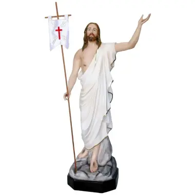 Statue Christ ressucité 165 cm en fibre de verre