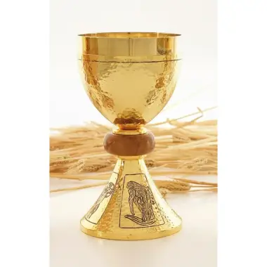 Chalice H 19 cm diam Ouv. 10 Cm Golden