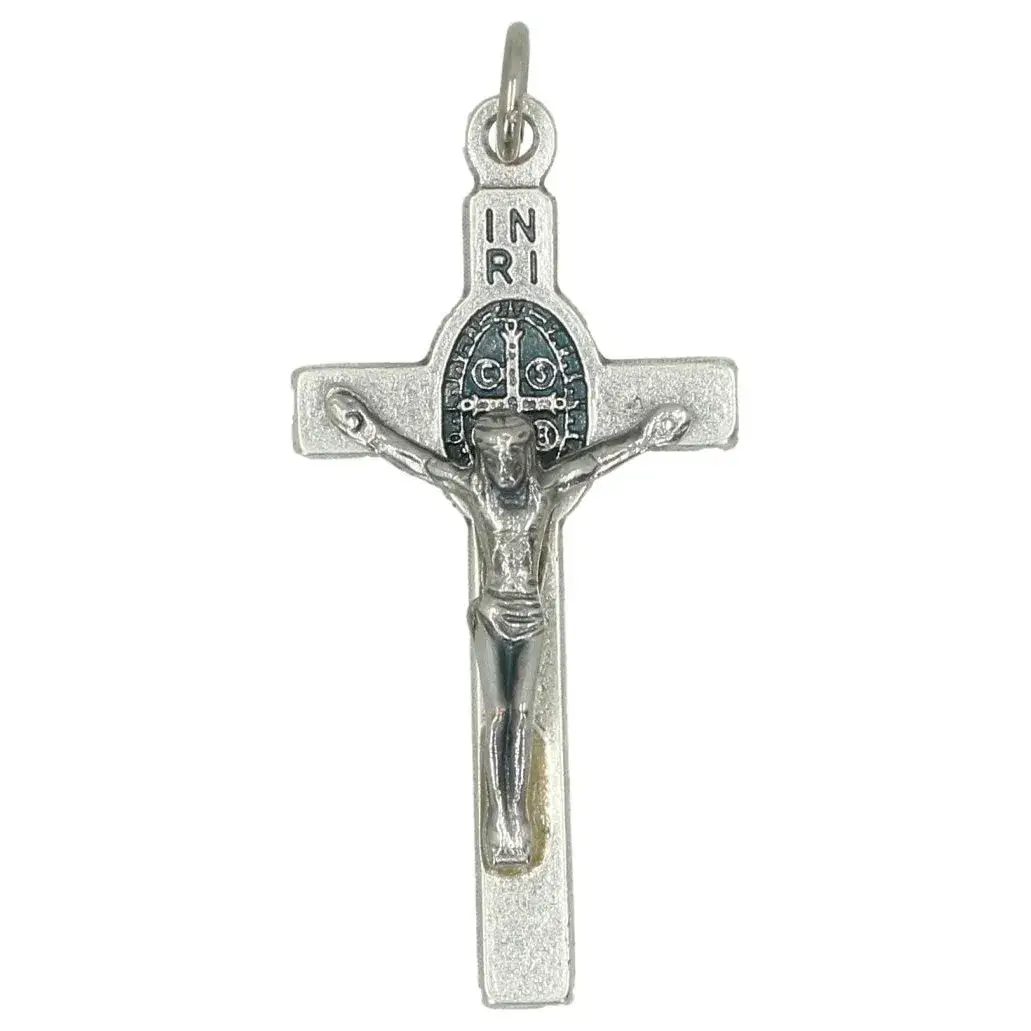 Croix St Benoît 35 X 20 mm - Métal argté