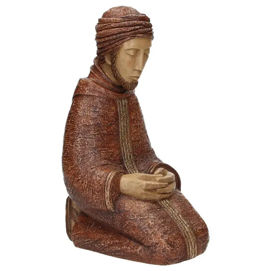 St Joseph - brun - H 27 Cm