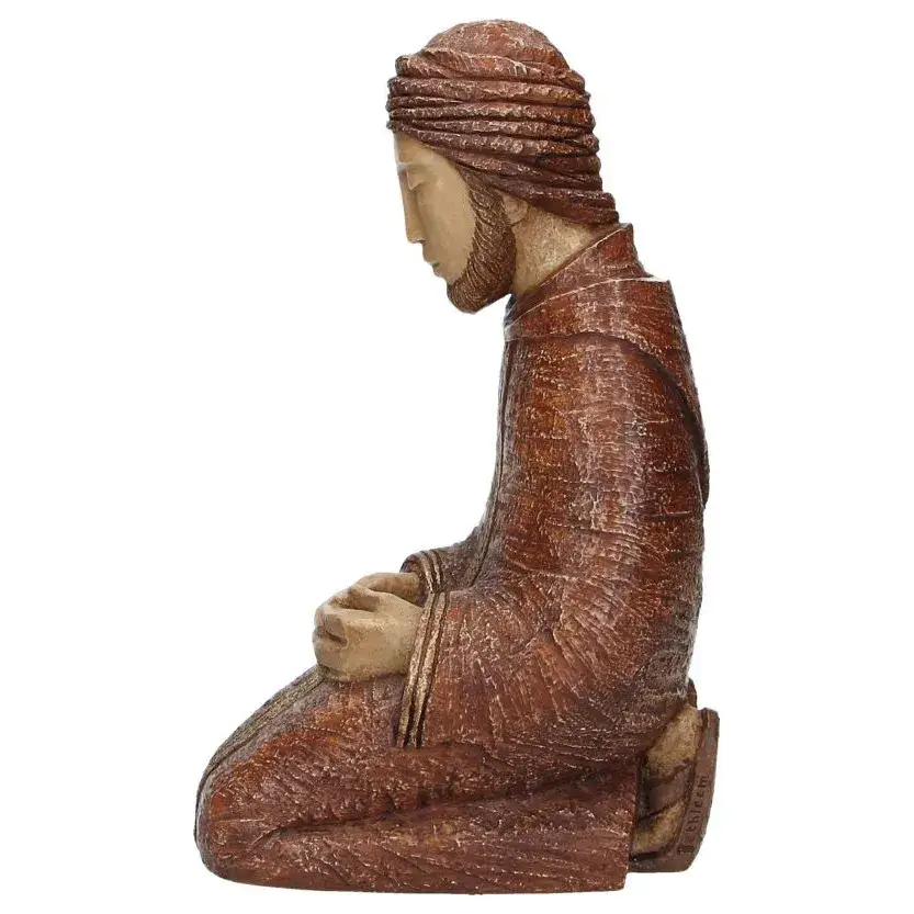 St Joseph - brun - H 27 Cm