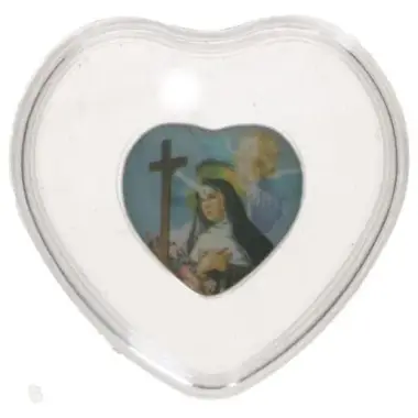 Boite Plastique Coeur / Ste Rita