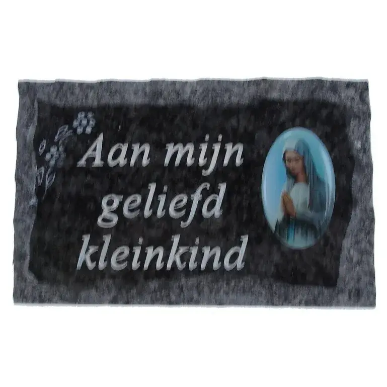 Plaque Cimetiere Aan Mijn Geliefd Kleinkind 9x14