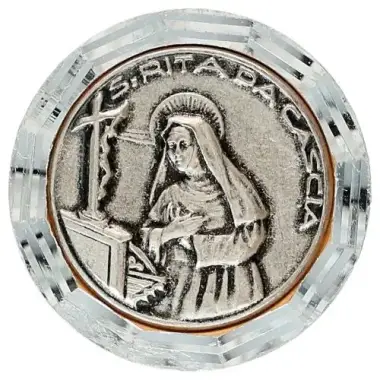 Méd. aimantée Ste Rita 30 mm