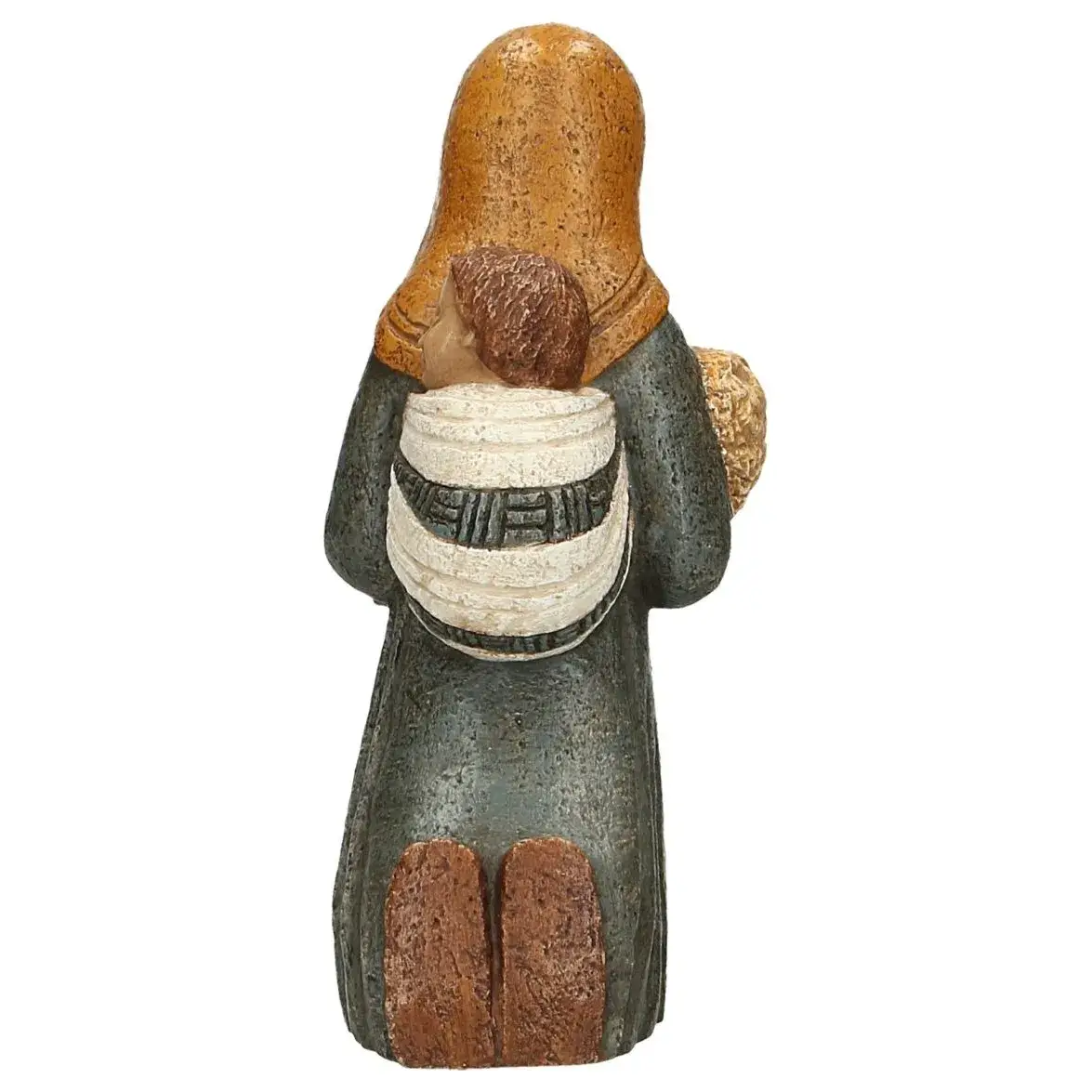 Bergère aux épis - H 21,5 cm - bleu