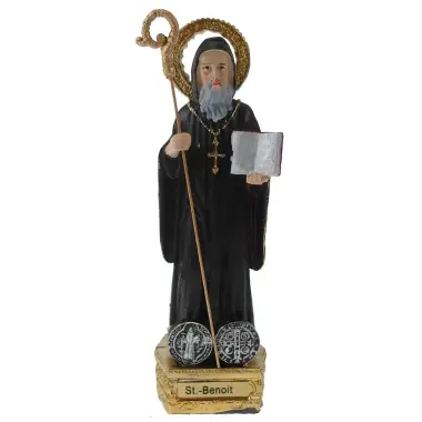 Statue 12 cm - St Benoît + Médaille