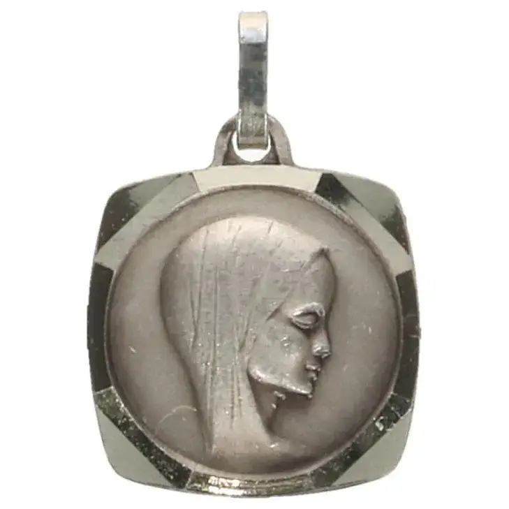 Medal 15 X 15 mm Virgin Silver Plated