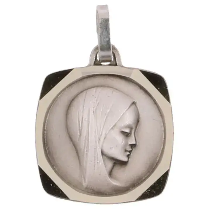 Medal 15 X 15 mm Virgin Silver Plated