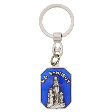 Sleutelhanger - Banneux Versch. - Email Blauw