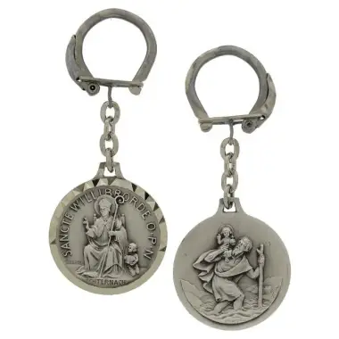 Porte-Clefs 30 mm St Willibrord / St Christophe