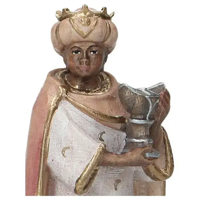 Set de 3 rois mages : crèche de Noël en bois Pema 12 cm