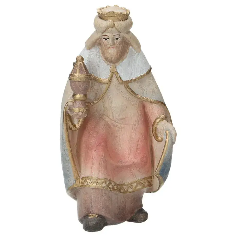Set de 3 rois mages : crèche de Noël en bois Pema 12 cm