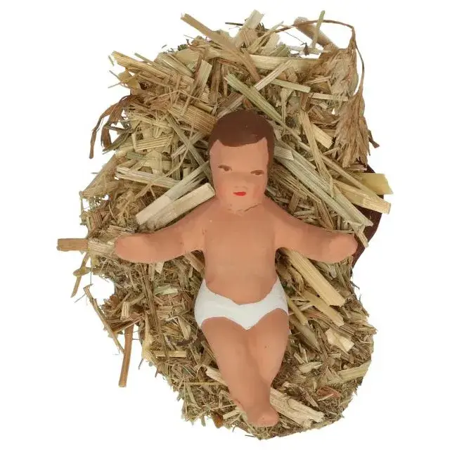 Santon Gateau 7 Cm Jesus On Straw