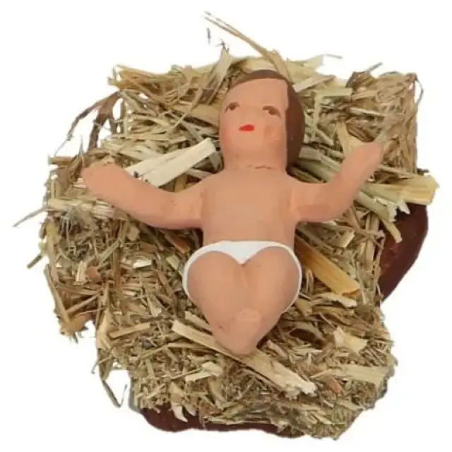 Santon Gateau 7 Cm Jesus On Straw